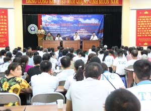 Gặp mặt ký cam kết cùng gia đình thực tập sinh đã trúng tuyển